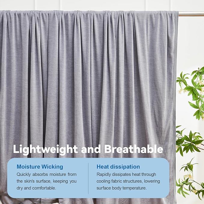 Ailemei Direct Cooling Throw Blanket for Couch, Double-Sided Summer Cooling Blankets for Hot Sleepers, Lightweight Ice Cool Blanket to Relieve Hot Flashes, Breathable Bed Cold Blankets for Sleeping