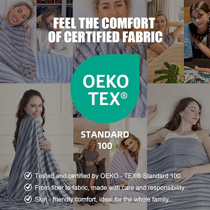Ailemei Direct 【Upgraded Fabric Cooling Blanket for Hot Sleepers, King Size Lightweight Breathable Summer Bed Blankets, Q-Max >0.5 Jade Fiber,Keep Body Cool Hot Flashes Night Sweats,108"x90"