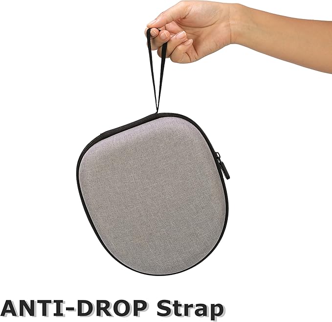 Ginsco Universal Headphone Case Compatible with JBL Tune 510BT 720BT, Sony WH-CH 720N/WH-CH520, with Sony/JBL/Soundcore Q20i Q30/BERIBES/TOZO/KVIDIO etc Wireless Headphones Gray