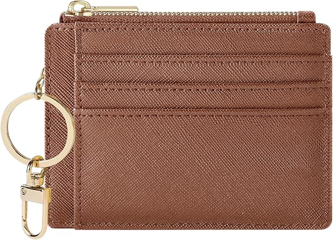 Sodsay Card Case Slim Front Pocket Wallet for Women Credit Card Holder with Keychain | Slim, Credit Card Holder, Front Pocket, with Keychain | Slim