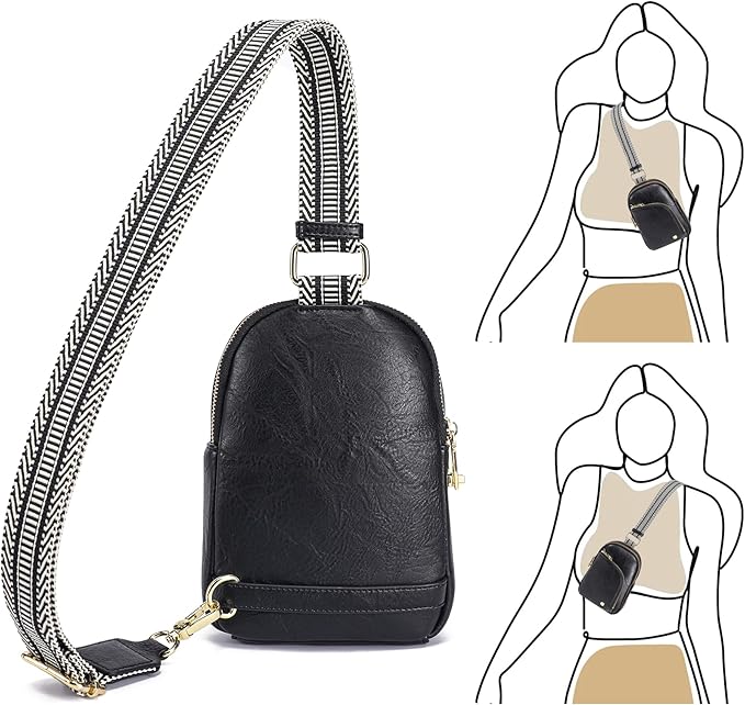INICAT RFID Blocking Sling Bag, Anti Theft Crossbody Bag for Women Compact Travel Purses Leather