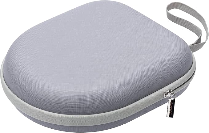 Ginsco Universal Headphone Case Compatible with JBL Tune 510BT 720BT, Sony WH-CH 720N/WH-CH520, with Bose/JBL/Soundcore Life Q20i Q30/BERIBES/TOZO/KVIDIO etc. Waterproof Carrying Case (Gray White)