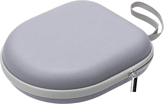 Ginsco Universal Headphone Case Compatible with JBL Tune 510BT 720BT, Sony WH-CH 720N/WH-CH520, with Bose/JBL/Soundcore Life Q20i Q30/BERIBES/TOZO/KVIDIO etc. Waterproof Carrying Case (Gray White)