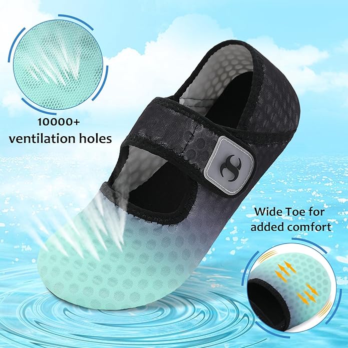 Water Shoes for Women Men Barefoot Beach Swim Aqua Socks Summer Wide Slides Sandals Quick Dry Pool River Sea Sock Shoes