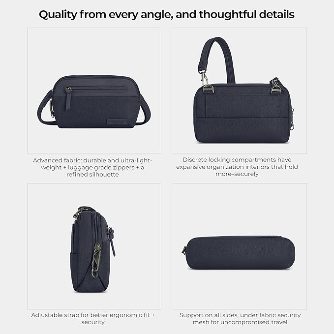 Travelon Anti-Theft Metro Convertible Small Crossbody Bag