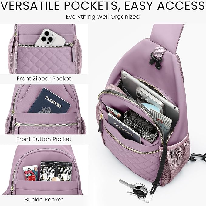 Small Crossbody Purses Bags for Women Men Travel, Chest Sling Bag Women Casual Cross Body Bag for Woman Sling Backpack