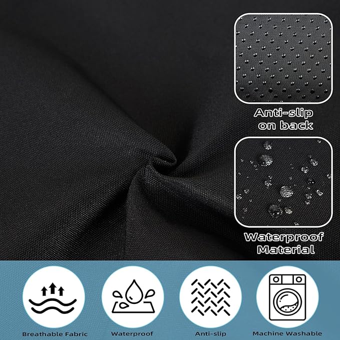FOTN Toddler Airplane Bed, Kids Plane Seat Extender Travel Bed, Airplane Travel Essentials Kid, Airplane Must Have for Toddlers, Portable Plane Bed Footrest for Flights (Black)