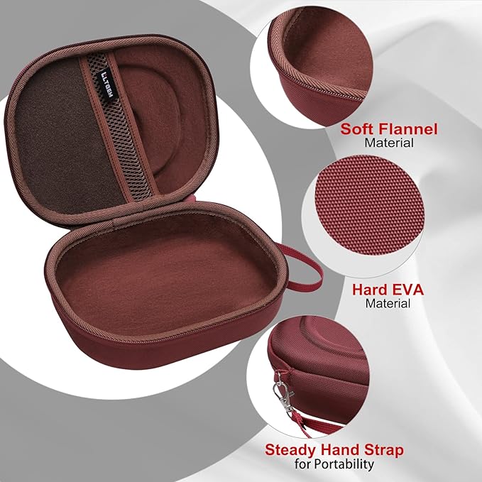 LTGEM Case Compatible with JBL Tune 770NC / 510BT / 720BT / 520BT / 520C / 670NC, for JBL Live 770NC / 670NC / 680NC / 780NC Headphones, Claret