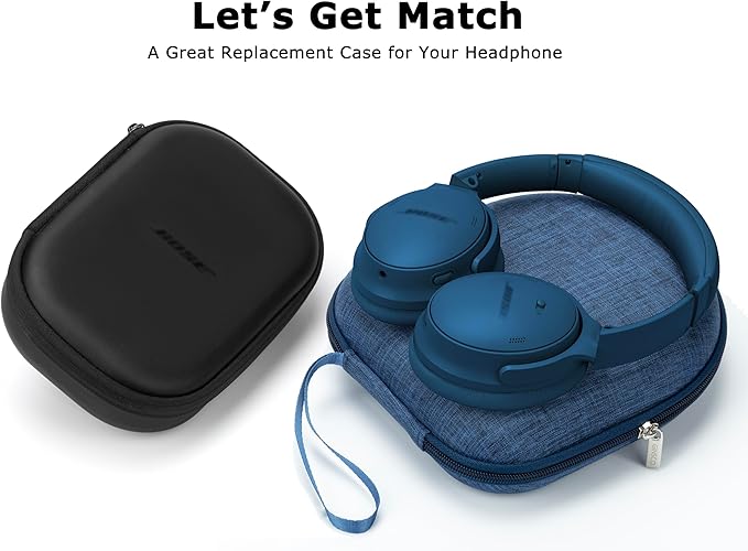 Ginsco Universal Headphone Case Compatible with JBL Tune 510BT 720BT, Sony WH-CH 720N/WH-CH520, with Bose/JBL/Soundcore Life Q20i Q30/BERIBES/TOZO/KVIDIO etc Wireless Headphones (Blue)