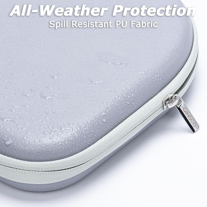 Ginsco Headphone Case Compatible with JBL Tune 510BT/520BT/500BT with Sony WH-CH520/510, Ultra-Slim Hard Shell Waterproof Headphone Case for On Ear Headphones (Gray White)