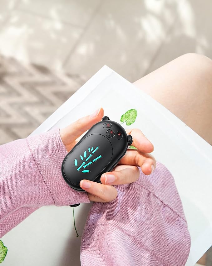 Hand Warmers Rechargeable 2 Pack, 6000mAh Electric Hand Warmer Reusable, 20Hrs Long Heating, Portable Pocket Heater Handwarmer for Women Men, Outdoor Camping, Hunting Gear