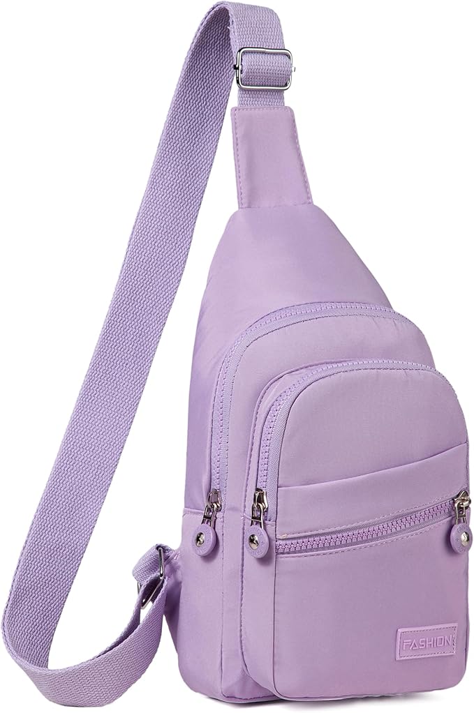 Banelu Small Sling Backpack Crossbody Bags for Women, Small Sling Bag Cross Body Bag Crossbody Purses - Purple
