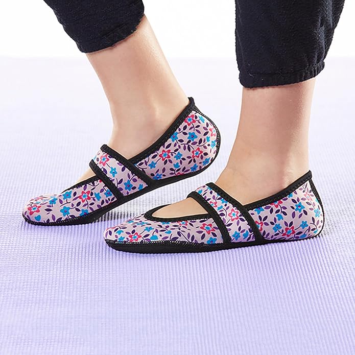 Nufoot Betsy Lou Women's Slippers, Foldable, Flexible Flats, Slipper Socks, Travel Slippers, Exercise Shoe, Dance Shoe, Yoga Socks, House Shoes, Indoor Shoes