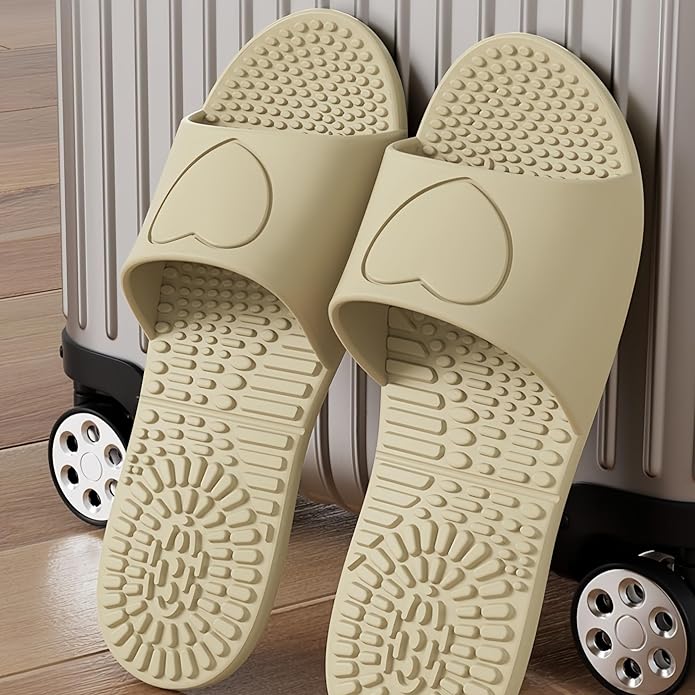 Shower Shoes Travel Foldable Portable Non Slip Slippers for Hotel Guests Swimming Spa Unisex Men Women Lightweight EVA Bathroom Slides Quick Drying Water Resistant Footwear