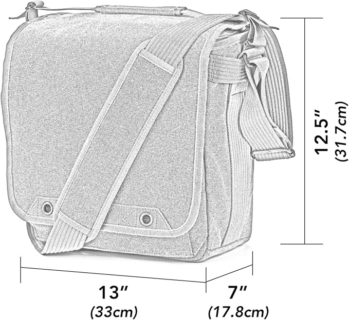 Think Tank Retrospective 20 V2.0 Canvas Shoulder Bag for Mirrorless or Standard DSLR Cameras and Photo Accessories - Black - X-Large