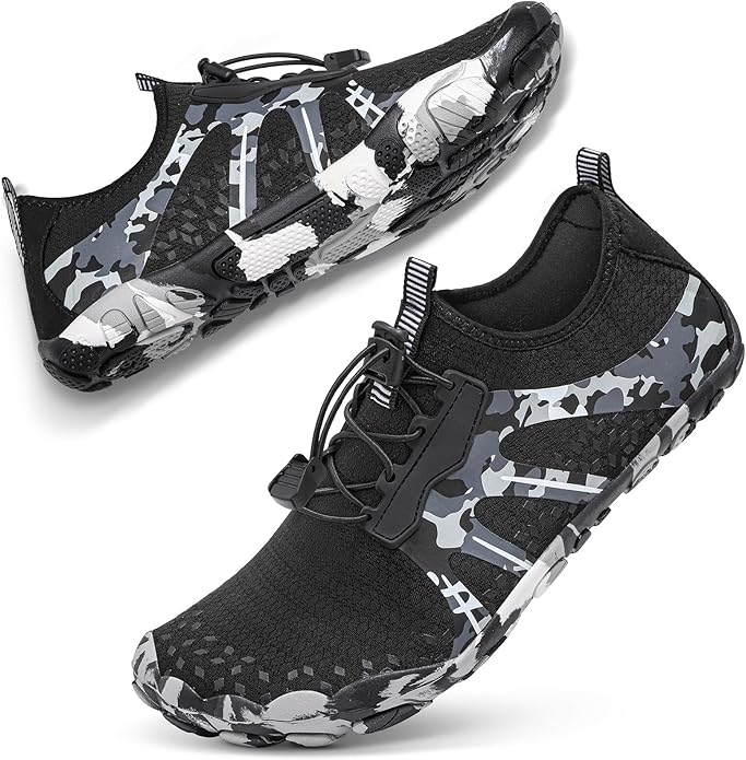ATHMILE Hiking Barefoot Water Shoes for Women Men Beach Swim Aqua Pool River Quick Dry Athletic Wide Toe Outdoor Sport Kayaking Boating Rock Climbing Yoga Lake