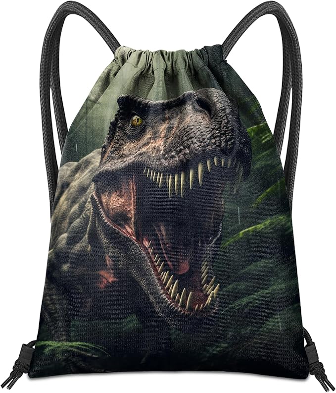 Drawstring Backpack for String Bag Waterproof Cute Sports Beach Swimming Travel (13"×17")-Dragon