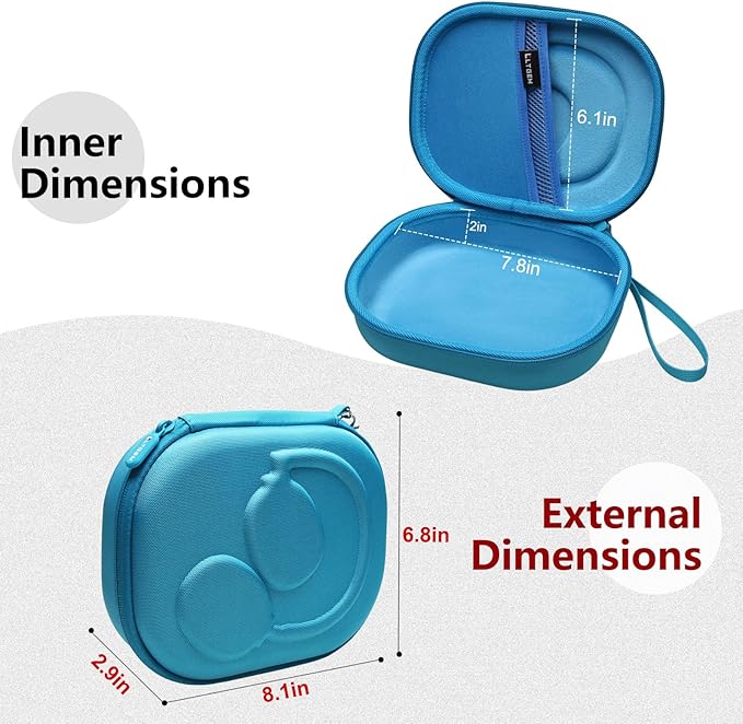 LTGEM Case Compatible with JBL Junior 320BT / Junior 320 / Tune 770NC / 510BT / 720BT / 520BT / 520C / 670NC, for JBL Live 770NC / 670NC / 680NC / 780NC Headphones, Sky Blue