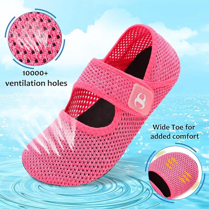 Water Shoes for Women Men Barefoot Beach Swim Aqua Socks Summer Wide Slides Sandals Quick Dry Pool River Sea Sock Shoes
