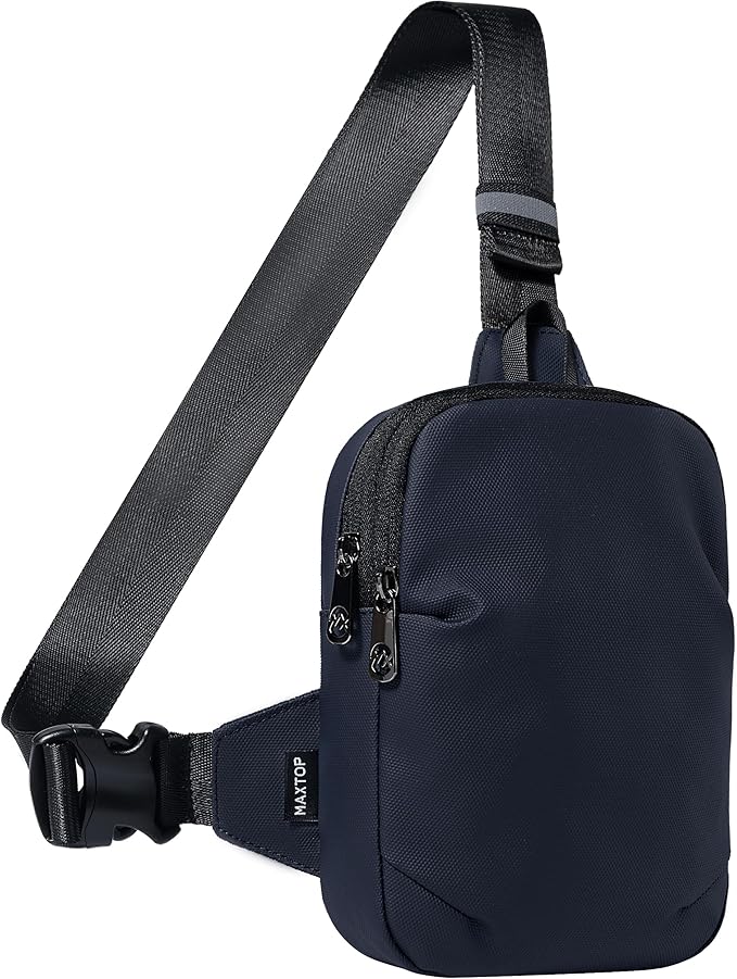 MAXTOP Small Sling Bag for Men Women Crossbody Chest Bags Water Resistant Fanny Pack Purse for Travel Sports Running Work