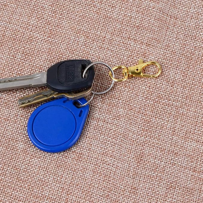 HXSEMAYIG 100PCS Keychain Hooks with Key Rings，Metal Swivel Lobster Claw Clasps, for Keychain Clip Lanyard, Jewelry Making, Crafts