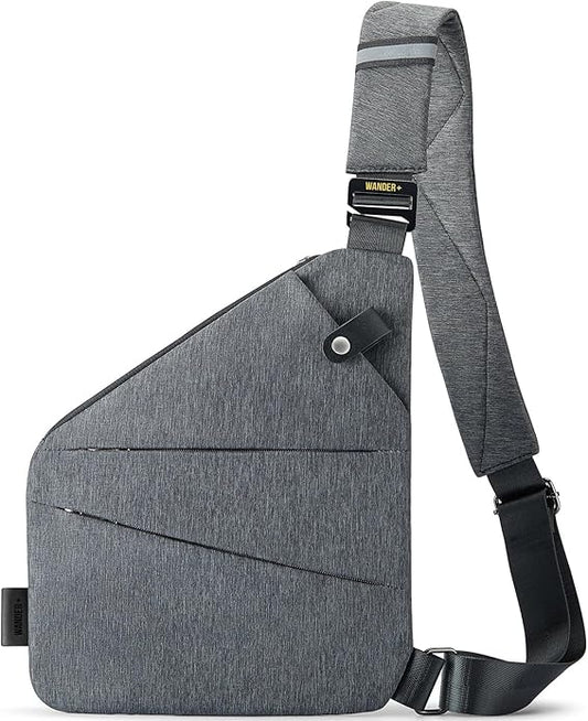 WANDER PLUS® Anti Theft Crossbody Bag, Shoulder Bag Anti-theft Design for Travel, Sport, Work