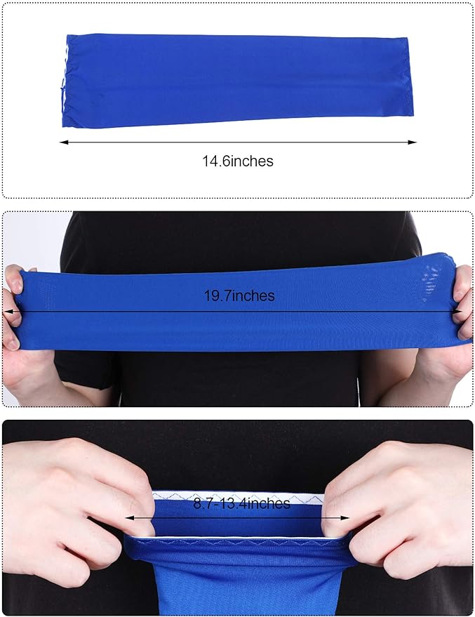 Boao 10 Pairs UV Arm Sleeve for Men Women Cooling Tattoo Cover up Compression Sun Protection Sleeves for Outdoor Activities
