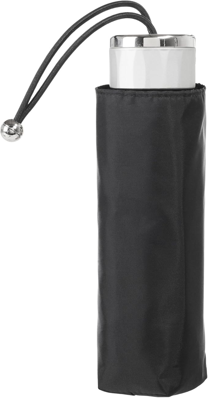 totes Compact Water-Resistant Travel Foldable Umbrella, One Size, Black