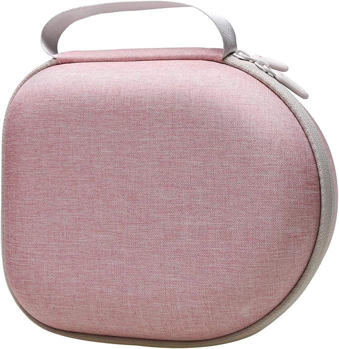 Headphone Headset Case Compatible with Audio-Technica ATH-M20x/JBL/Raycon/Soundcore Anker/Sony/Beats/JLab/TOZO/Logitech/BERIBES/KVIDIO Headphones, Large Headphone Case Hard Shell(Pink+Black)