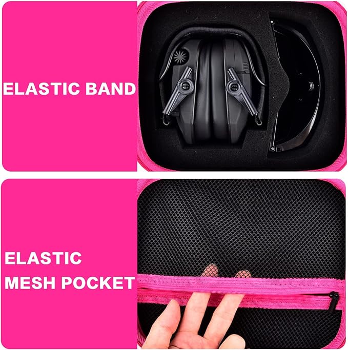 PAIYULE Case for Walker's Razor Slim Electronic Earmuffs/for Howard Leight Shooting Hunting Hearing Ear Protection