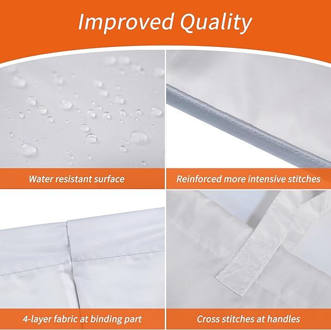 Polecasa 2 Pack Extra Heavy-Duty Laundry Bag 28x36”- Machine Washable Large Storage Bag with Reinforced Handles & Drawstring Closure & ID Tag for College Dorm Travel -Silver