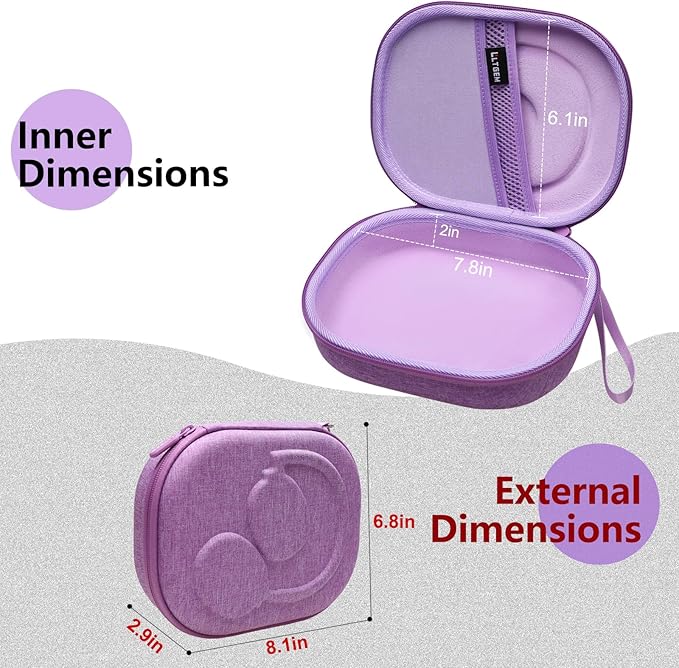 LTGEM Case Compatible with JBL Tune 520BT / 720BT / 520C / 770NC / 510BT / 670NC, for JBL Live 770NC / 670NC / 680NC / 780NC Headphones, Purple