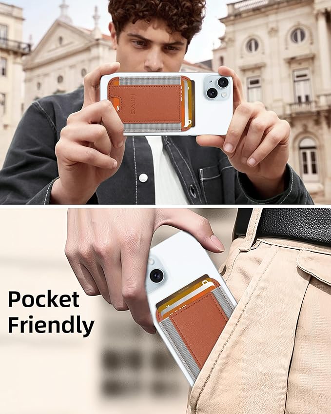 HiWe for MagSafe Wallet: 7-Card Holder, RFID Blocking, Strong Magnet for iPhone 12-17 Series, Slim, 1 Slot