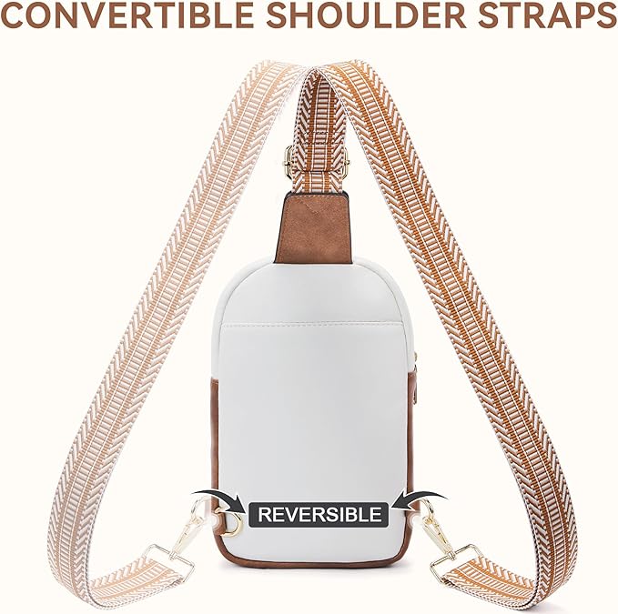 BOSTANTEN Sling Bag Crossbody Bags for Women Trendy Crossbody Purse Leather Chest Bag