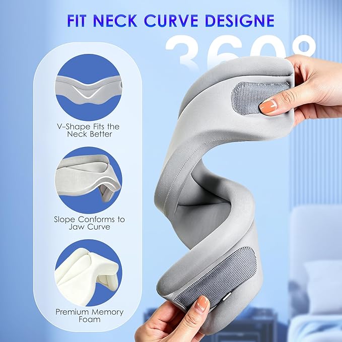 babaka Neck Brace for Neck Pain and Support, Soft Neck Brace Cervical Collar for Women & Men, Neck Support with Support Pad for Sleeping, Relieves Pain and Spine Pressure (M(11"-15"))