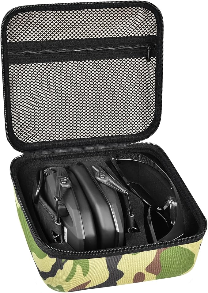 PAIYULE Case for Walker's Razor Slim Electronic Earmuffs/for Howard Leight Shooting Hunting Hearing Ear Protection