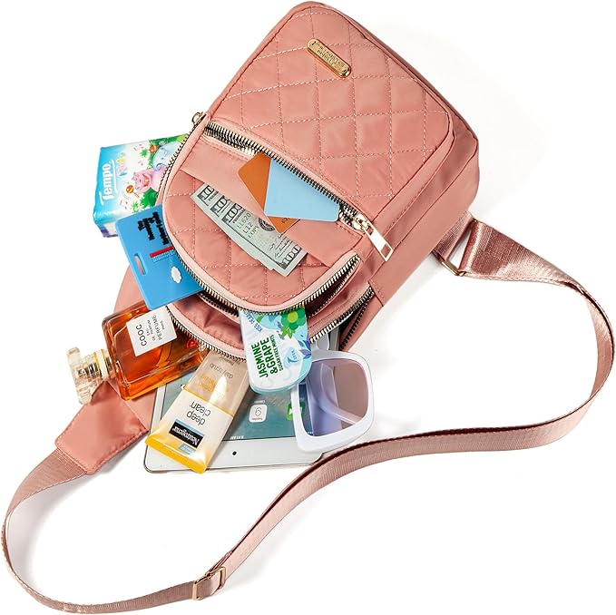 Banelu Small Sling Bag Crossbody Sling Backpack for Women Trendy, Small Crossbody Purse Cross Body Bag for Hiking Traveling