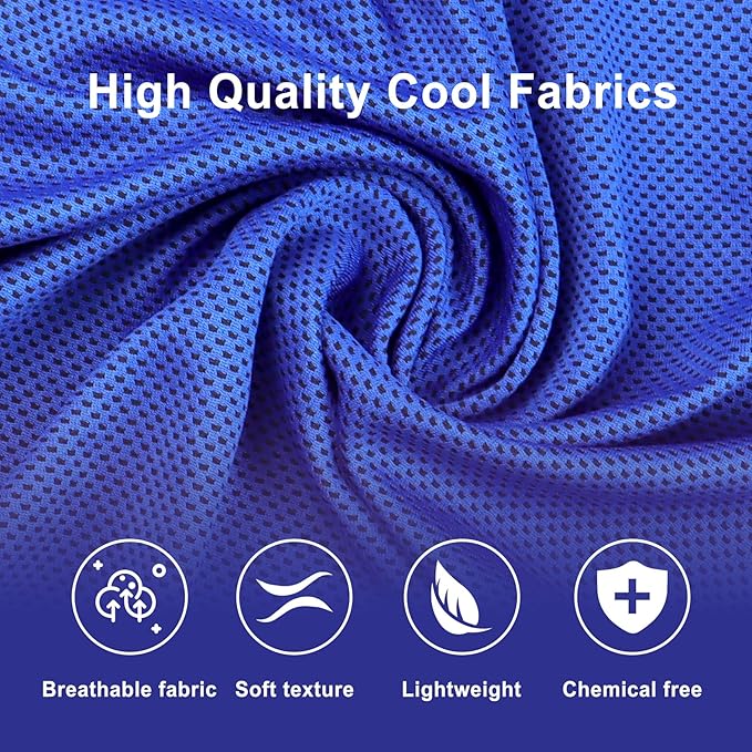 Pallesen Cooling Towel, Cooling Towels for Neck and Face, Cooling Towels for Hot Weather, Sports Cooling Towels, Cooling Towels for Yoga, Running & Gym,Random Color (20)