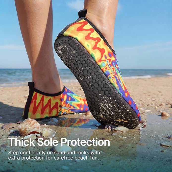 Water Shoes for Women Men Quick-Dry Aqua Socks Swim Beach Outfits Barefoot Yoga Exercise Wear Sport Accessories Pool Camping Must Haves River Hiking Adult Youth Size