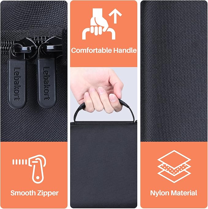 Lebakort Storage Case Compatible with Walkers Razor Slim/Howard Leight Honeywell Impact Sport/PROHEAR 066 030 Electronic Shooting Earmuffs Hearing Protection Muffs