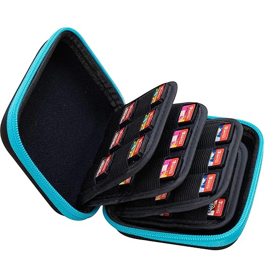 ButterFox 45 Switch Game Case for Nintendo Switch, Switch Game Card Storage Holder or PS Vita Or SD Memory Card Case (45 Game + 12 MicroSD)
