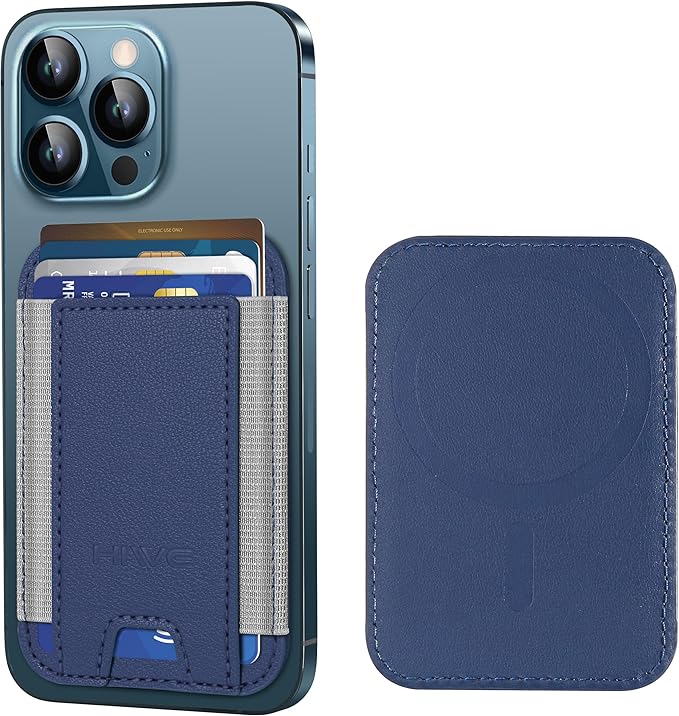 HiWe for MagSafe Wallet: 7-Card Holder, RFID Blocking, Strong Magnet for iPhone 12-17 Series, Slim, 1 Slot