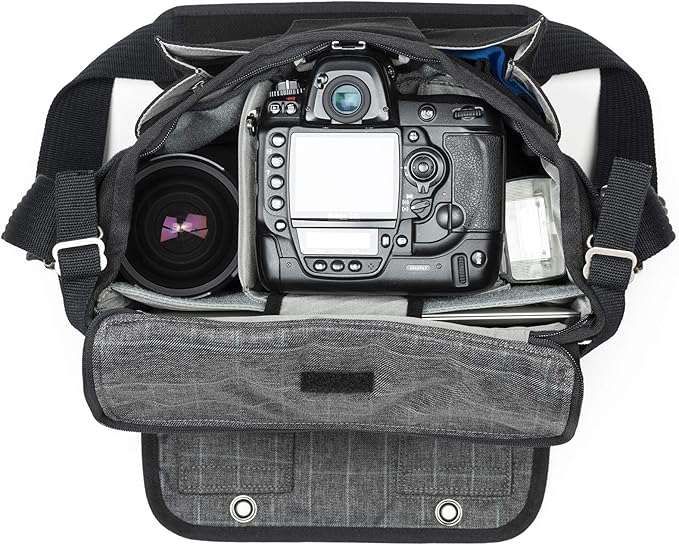 Think Tank Retrospective 20 V2.0 Canvas Shoulder Bag for Mirrorless or Standard DSLR Cameras and Photo Accessories - Black - X-Large