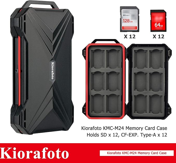 [12 SD + 12 CFexpress Type A] Magnetic Closure Memory Card Case Holder Organizer Protector Keeper for SD SDHC SDXC for Sony CEA-G80T CEA-G160T Alpha 1 A1 A7 IV A7M4 FX3 FX6 Camera Memory Card Storage