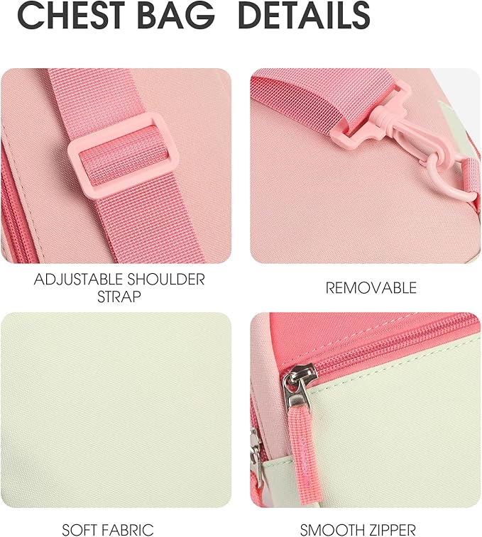 Birthday Gifts for 8 9 10 11 12 Year Old Teens Girls Kids, Fanny Pack Crossbody Bag Sling Belt Bags Purse, Dorm Travel Essentials for Girls Fashion, Preppy Tween Teen Girl Gift Trendy Stuff