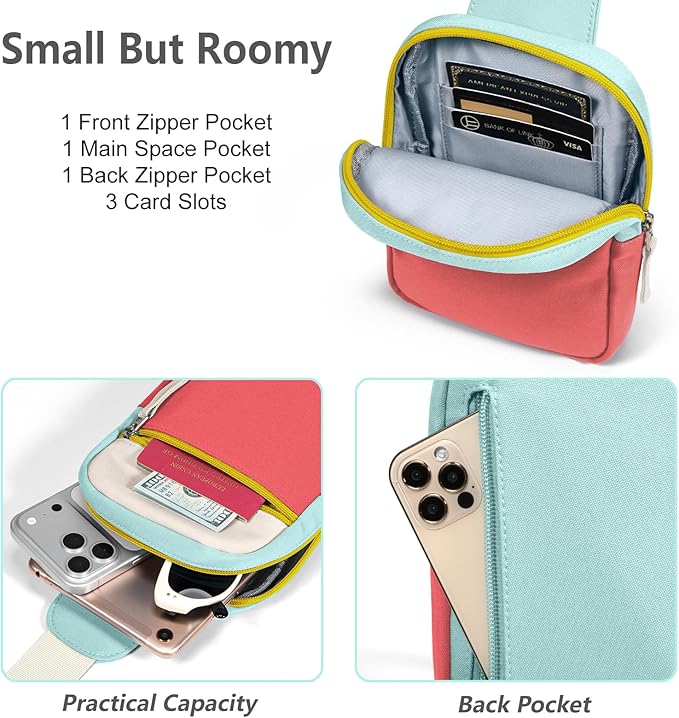 Birthday Gifts for 8 9 10 11 12 Year Old Teens Girls Kids, Fanny Pack Crossbody Bag Sling Belt Bags Purse, Dorm Travel Essentials for Girls Fashion, Preppy Tween Teen Girl Gift Trendy Stuff