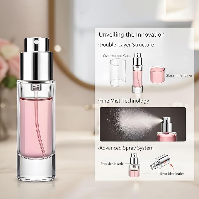5ml Perfume Travel Refillable Bottle Perfume Atomizer, Travel Size Perfume Bottle,10pcs Glass Bayonet Mount Fragrance Atomizers for Trip, Leak-proof Cologne Sprayer Bottles