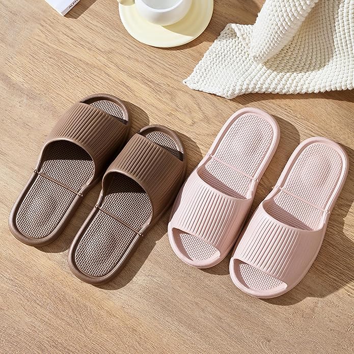 Shower Shoes Travel Foldable Portable Non Slip Slippers for Hotel Guests Swimming Spa Unisex Men Women Lightweight EVA Bathroom Slides Quick Drying Water Resistant Footwear