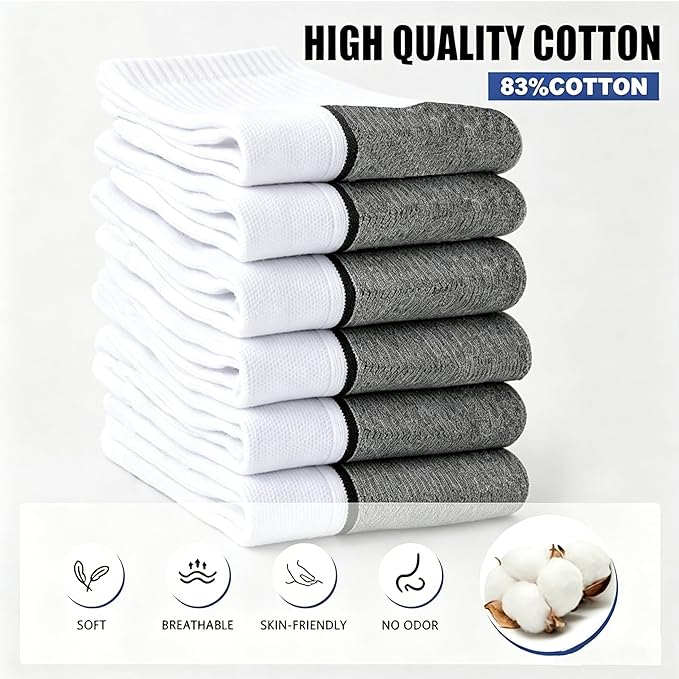 Urban Virgin Men Athletic Quarter Running Compression Socks Cotton Cushioned Athletic Ankle Moisture Wicking Socks Women