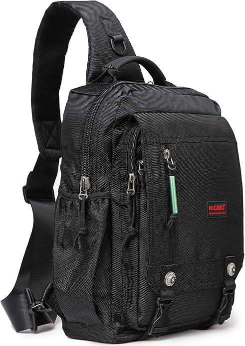 NICGID Sling Bags Chest Shoulder Backpacks, Laptop Backpack Crossbody Messenger Bag Travel Outdoor Men Women